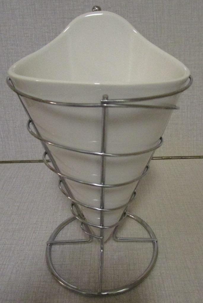 Frietzakhouder in porselein Cosy Trendy - UITVERKOOP, Huis en Inrichting, Keuken | Servies, Zo goed als nieuw, Kom(men), Effen