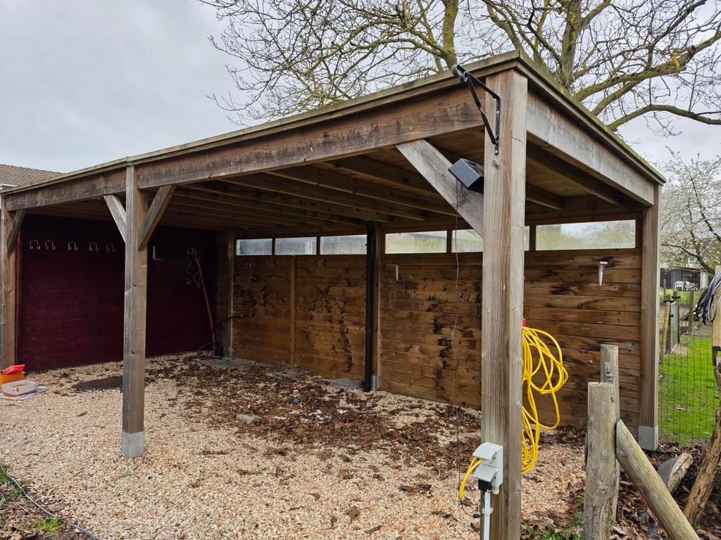 Cubowood carport met 2 zijwanden, Tuin en Terras, Overkappingen, Ophalen, Carport