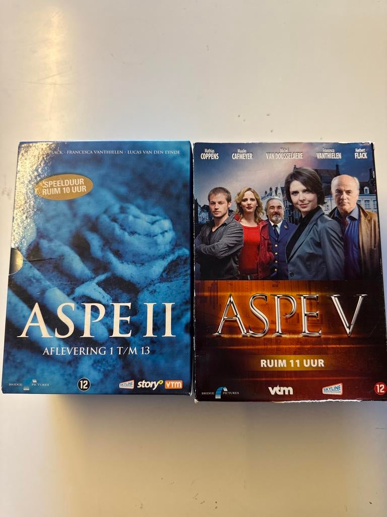 ASPE DVD boxen – seizoen II en V, Cd's en Dvd's, Dvd's | Tv en Series, Zo goed als nieuw, Ophalen