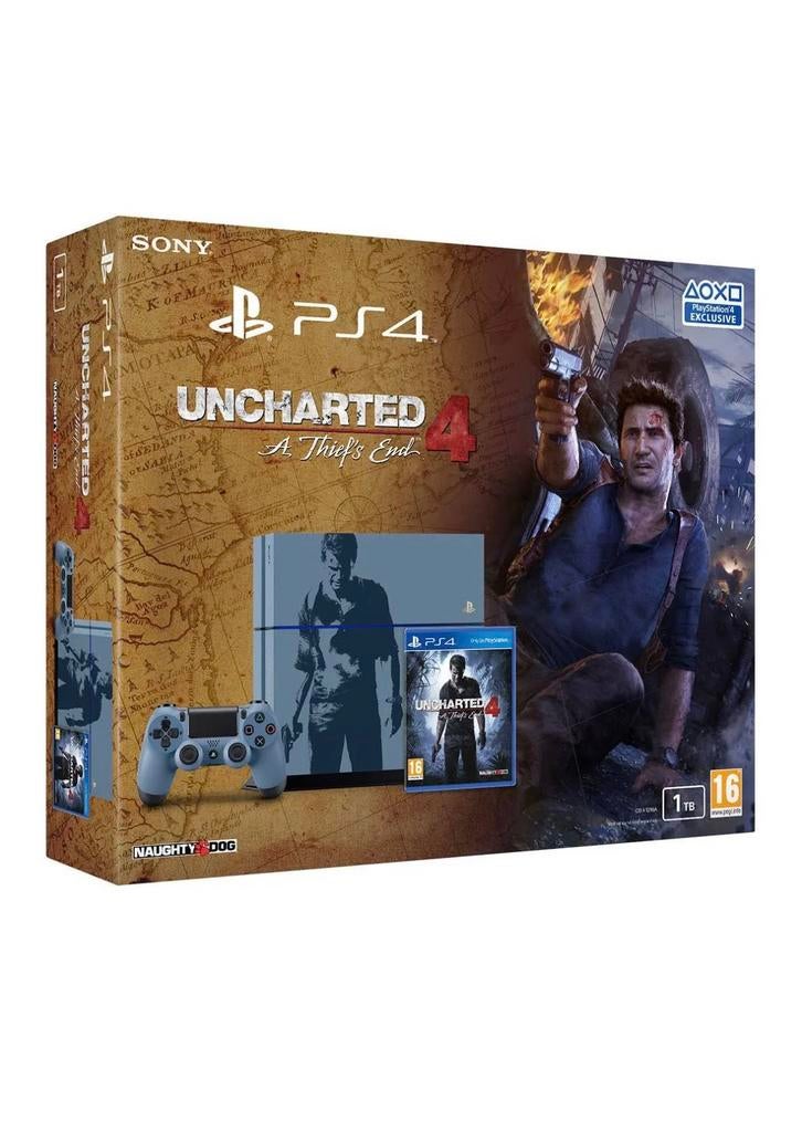 PlayStation 4 Uncharted Limited Edition 1TB (Bijna nieuw!), Games en Spelcomputers, Ophalen, Zo goed als nieuw