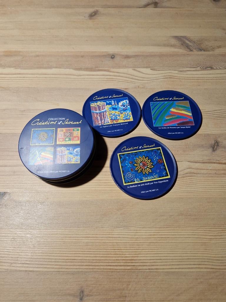 3 glazen uit de Ricard Collection en hun doos, Verzamelen, Ophalen of Verzenden