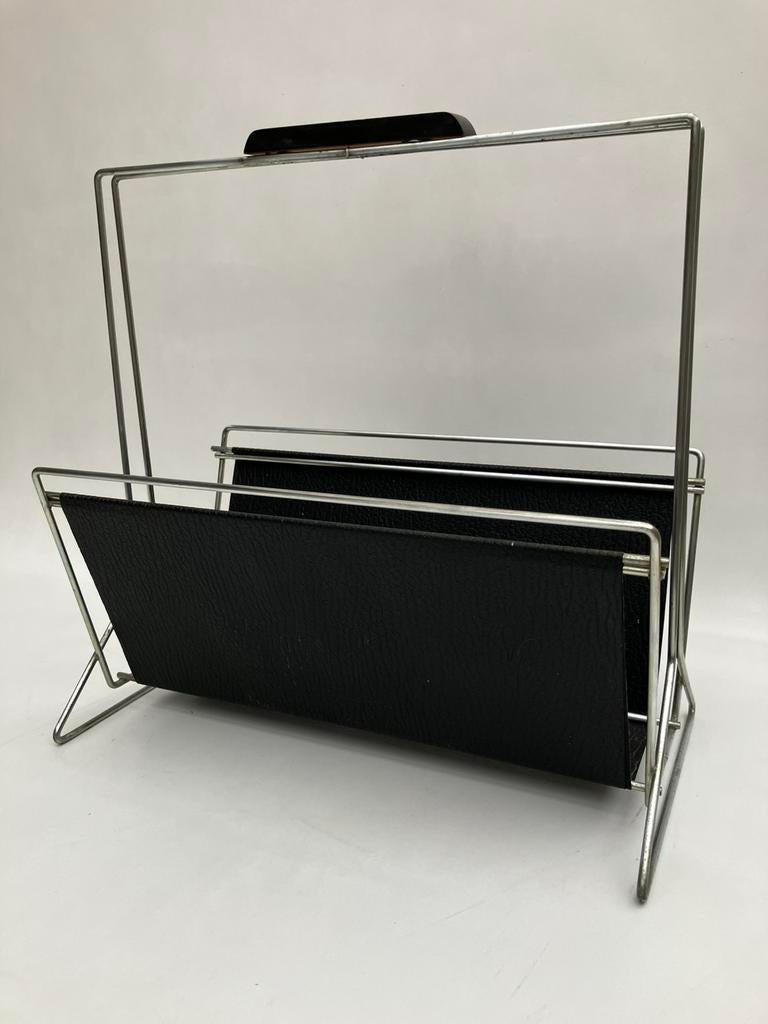 Vintage krantenbak - lectuurbak, jaren ‘50-‘60, Huis en Inrichting, Woonaccessoires | Krantenbakken en Lectuurbakken, Ophalen of Verzenden