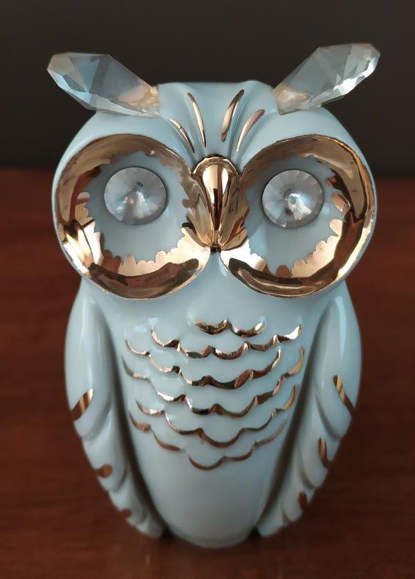 beeldje uil ( Limoges / Swarovski ), Ophalen of Verzenden