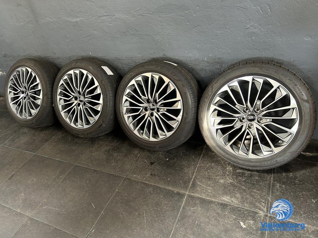 6-7mm! Originele Audi A6 S6 C8 4K S-Line 19 inch velgen 5x11, 19 inch, -, -, Banden en Velgen