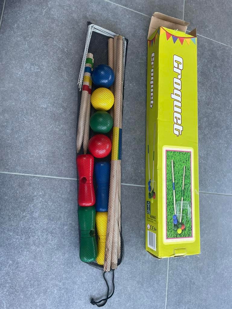Jeu de croquet en bois, Enlèvement, Comme neuf