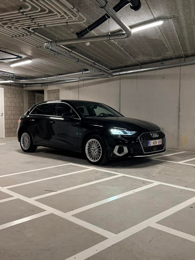 Audi A3 Sportback PHEV 40 TFSI e Advanced S tronic, Auto's, Audi, 4 cilinders, Zwart, Leder, 1395 cc