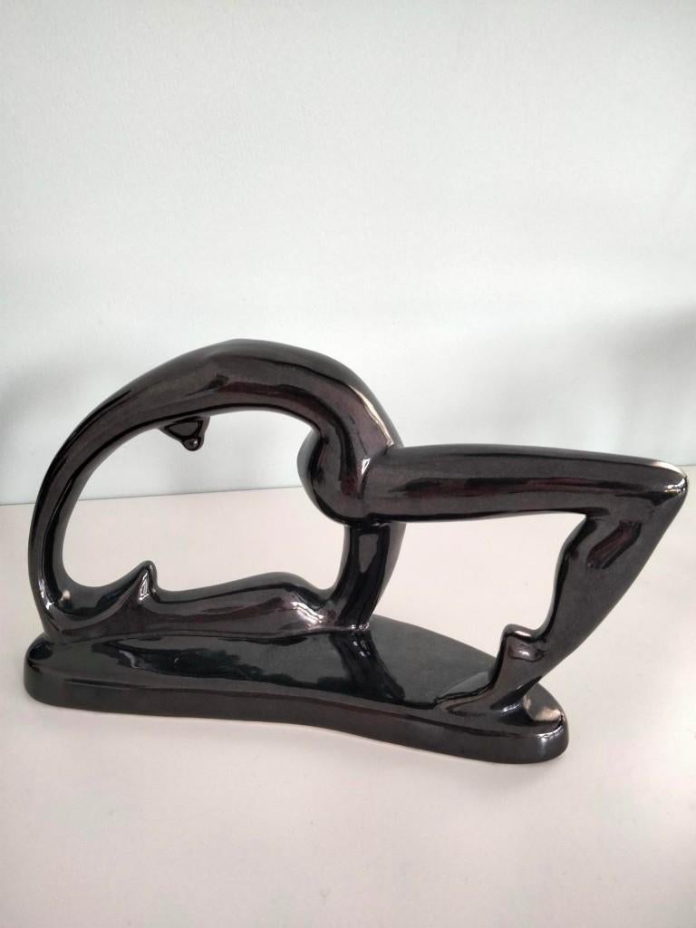 beeld abstract keramiek danseres, Antiek en Kunst, Kunst | Overige Kunst, Ophalen of Verzenden