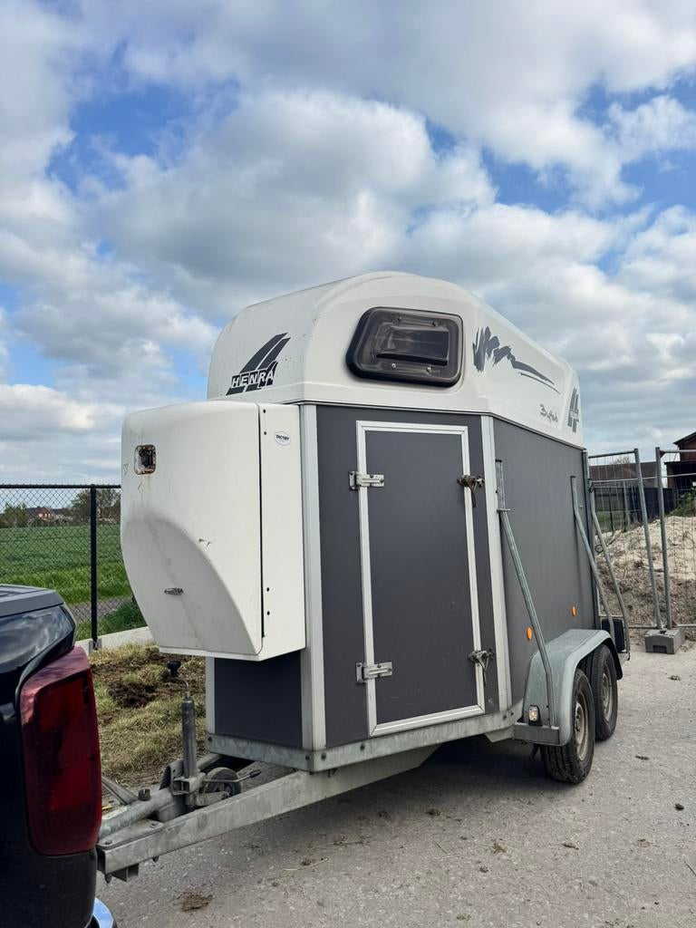 Paardentrailer 2 paards, Enlèvement, Comme neuf