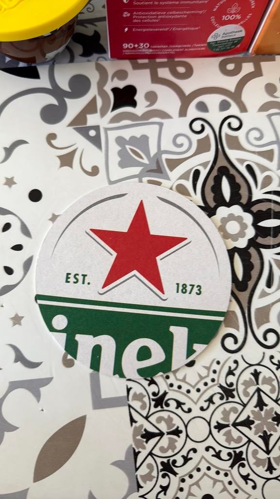 Bierviltje Heineken UK, Ophalen of Verzenden, Nieuw, Viltje(s), Overige merken