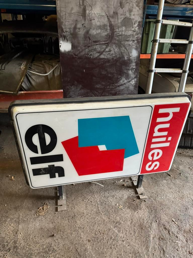 ELF enseigne lumineuse, Collections, Marques & Objets publicitaires, Enlèvement, Comme neuf