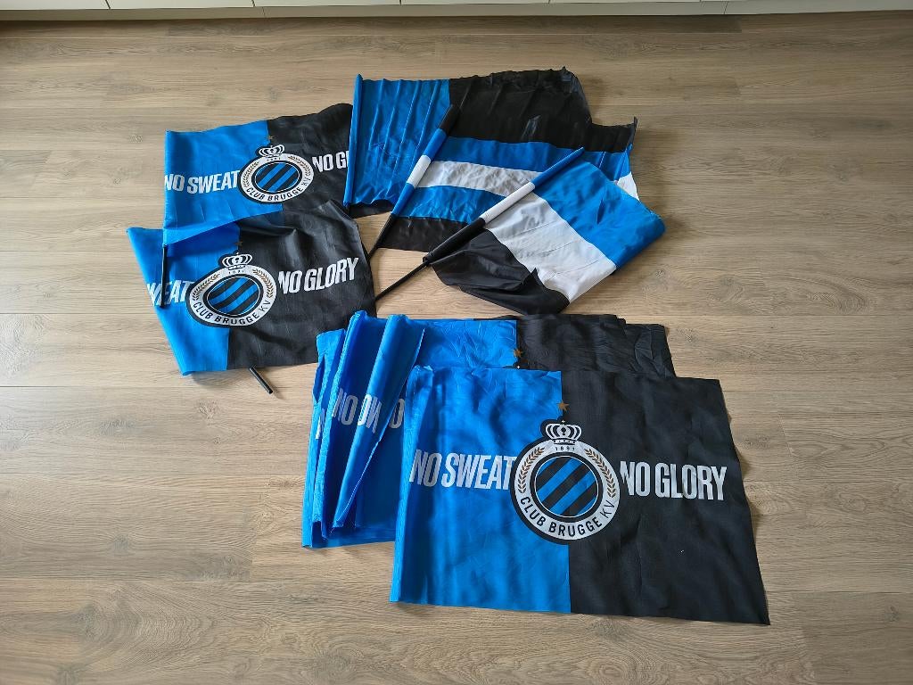 Vlaggen Club Brugge, Divers, Drapeaux & Banderoles, Comme neuf, Enlèvement ou Envoi