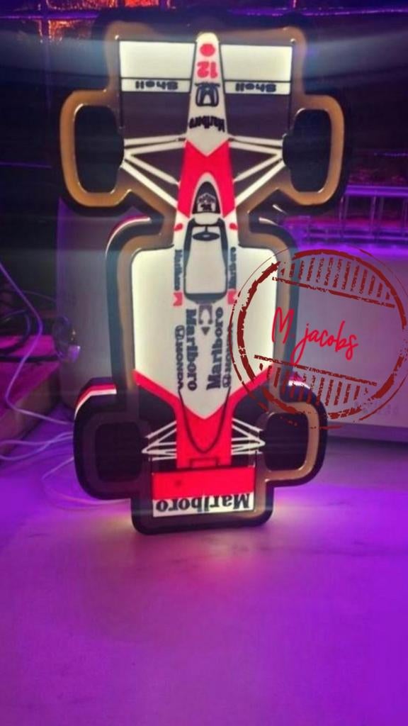 Zeer unieke Ayrton Senna Formule 1 lichtbak in schaal 1:18., Verzamelen, Ophalen of Verzenden, Nieuw, Formule 1