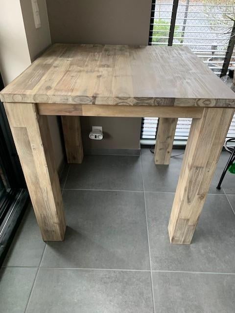 hoge tafel, Maison & Meubles, Tables | Tables mange-debout, Comme neuf, Enlèvement