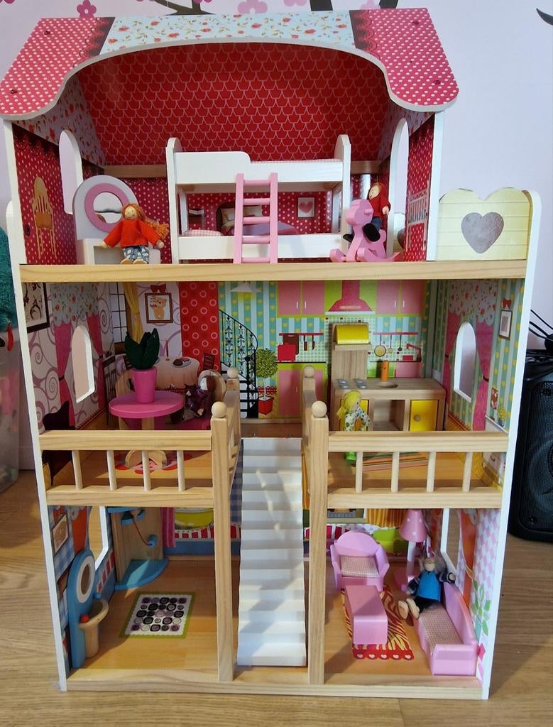 Poppenhuis Bandits and Angels (afhalen te Moerbeke Waas), Kinderen en Baby's, Ophalen, Poppenhuis