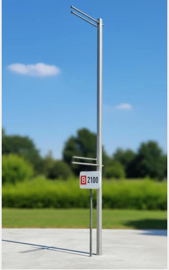 horeca banner vlaggenmast / mast, Ophalen