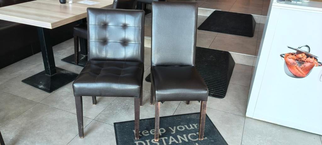 Bruine Interieur stoelen, Enlèvement, Cuir