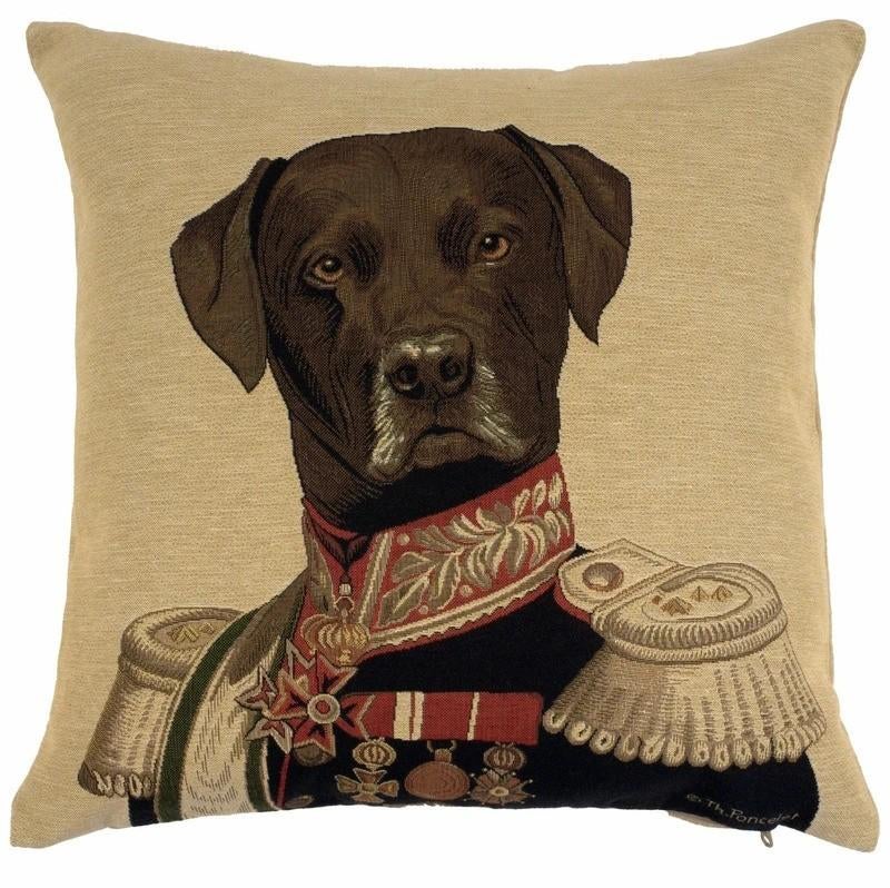 Housse de coussin Baron Labrador Thierry Poncelet, Enlèvement ou Envoi, Comme neuf, Autres couleurs, Carré