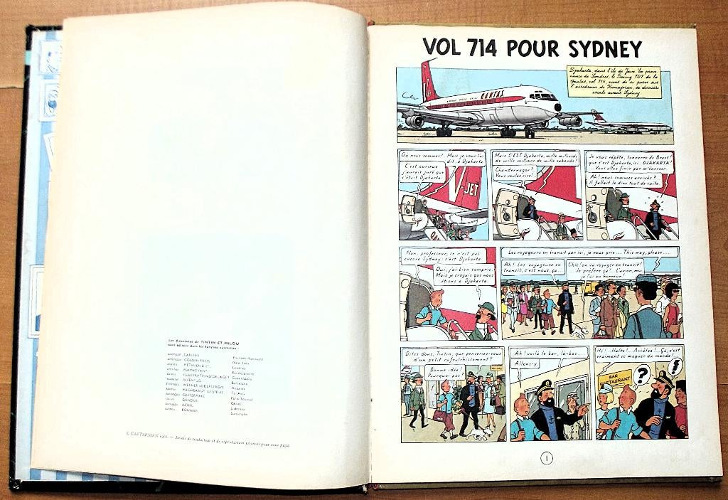 TINTIN - Vol 714 pour Sydney EO/1968, Eén stripboek, Ophalen of Verzenden, Gelezen, HERGE