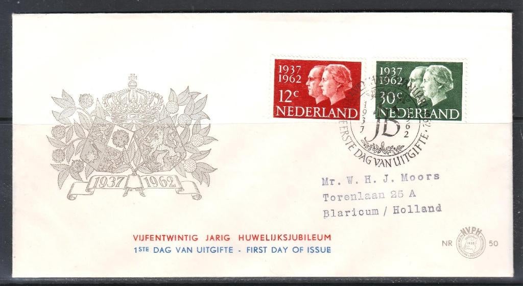 Postzegels Nederland (16) : diverse FDC's en brieven, Postzegels en Munten, Postzegels | Nederland, Ophalen of Verzenden, Na 1940