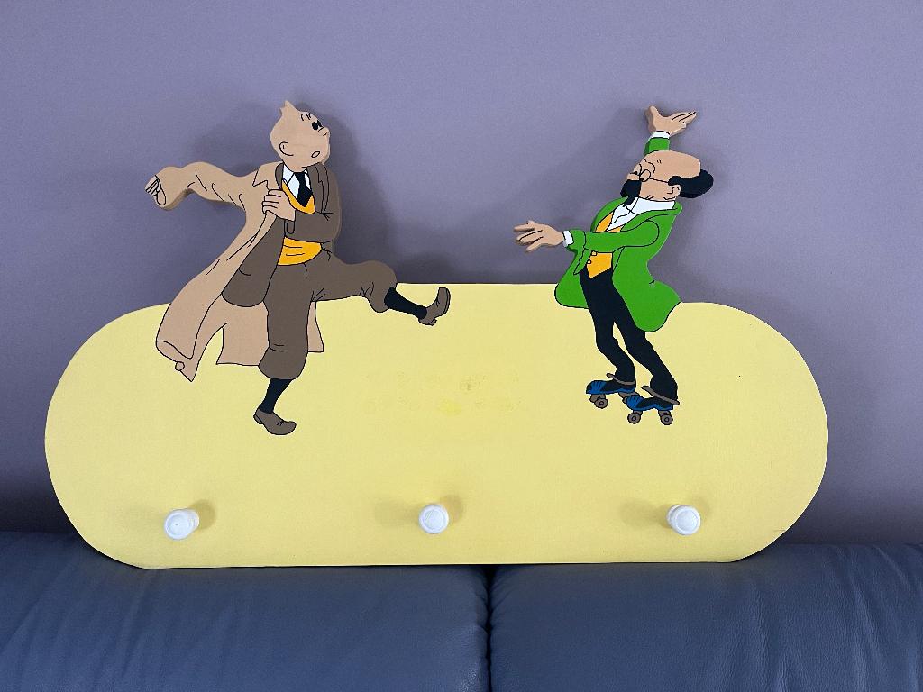 Porte manteau tintin et prof, Enlèvement, Utilisé, Autres types