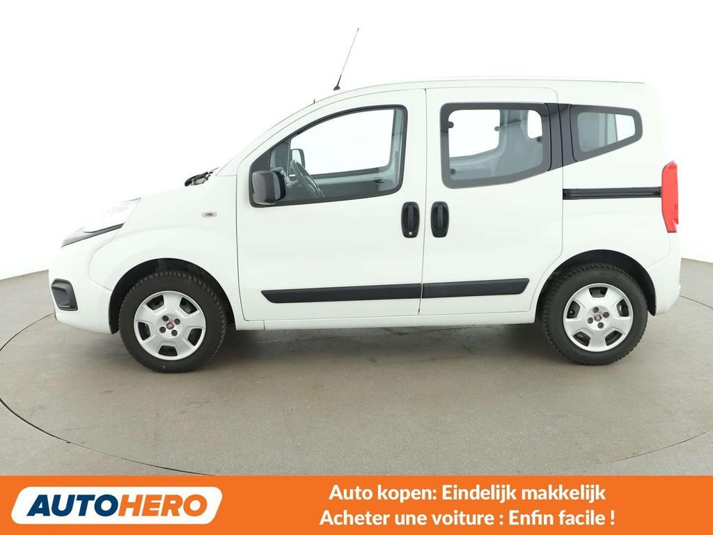 Fiat Qubo 1.4 Pop (bj 2018), Auto's, Fiat, Stof, Gebruikt, 161 g/km, Wit