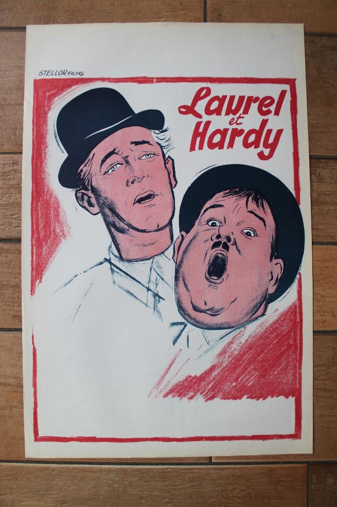 filmaffiche Laurel and Hardy filmposter, Verzamelen, Posters, Rechthoekig Staand, Ophalen of Verzenden, Zo goed als nieuw, A1 t/m A3