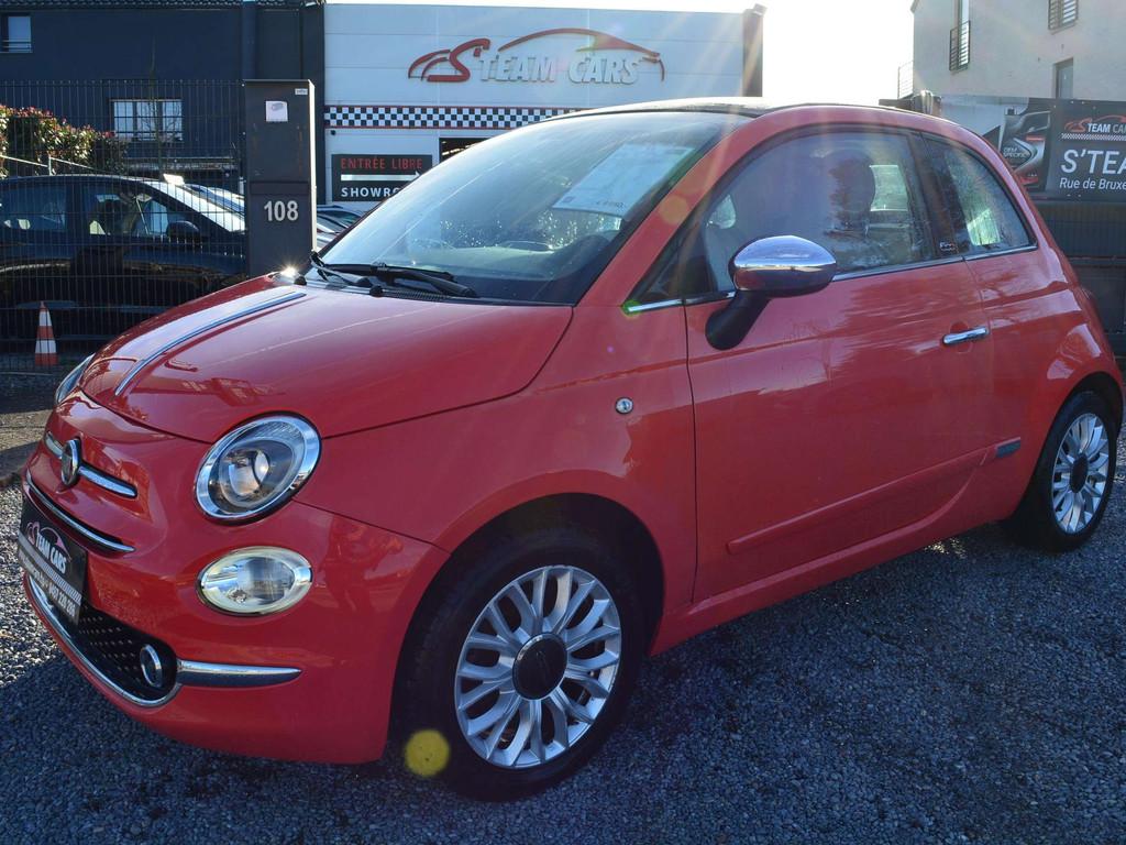 Fiat 500C 500C 1.2i Lounge (bj 2016), Gebruikt, 4 cilinders, Cabriolet, Bedrijf
