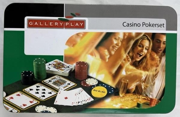 Gallery Play Casino Pokerset Pokerchips Kaarten OVP, Hobby en Vrije tijd, Vijf spelers of meer, Verzenden, Zo goed als nieuw, Overig