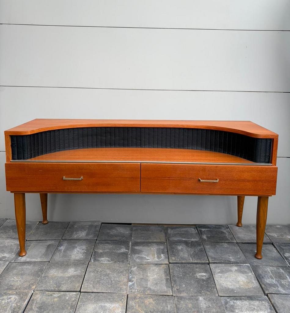 Vintage mid-century teak TV meubel / dressoir – uniek design, Ophalen