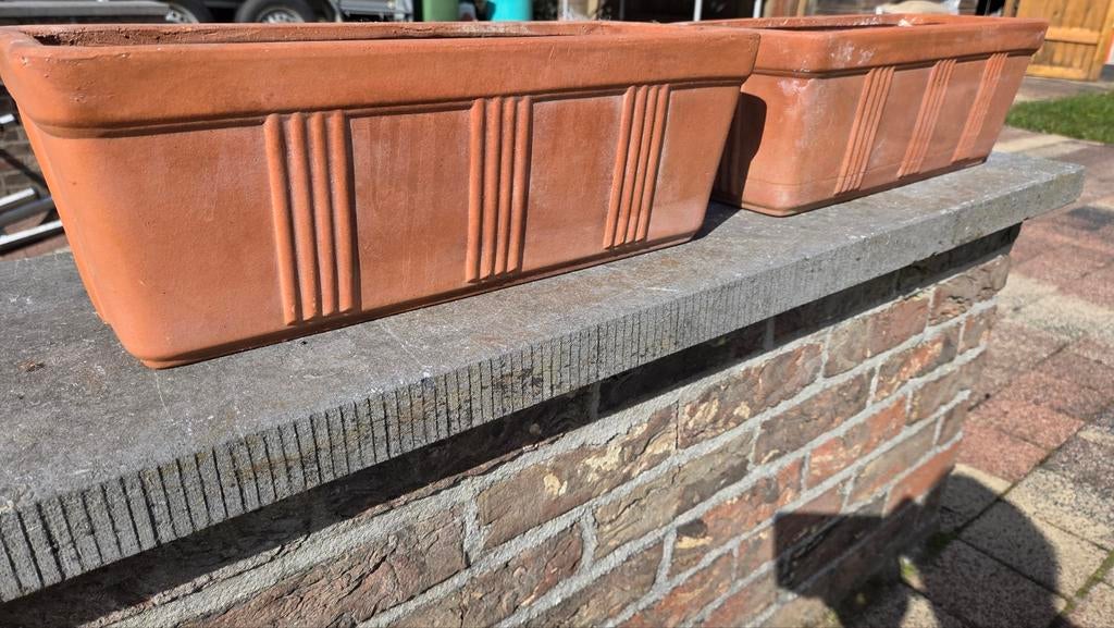 Terracotta bloembakken, Tuin en Terras, Ophalen