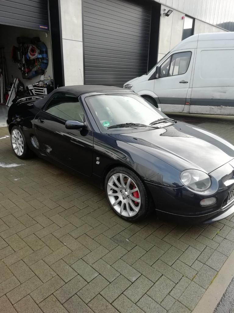 MG-F-trofee, Auto's, MG, Zwart, 4 cilinders, Cabriolet, Blauw