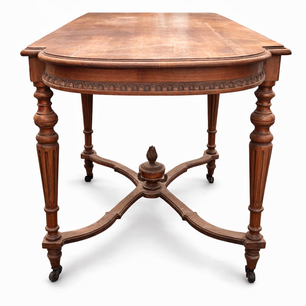 Table ancienne en bois massif style Napoléon III, Enlèvement