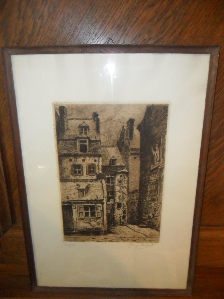 Eau forte de Henry Bodart (Namur 1874 - 1940 Jambes), Antiquités & Art, Enlèvement ou Envoi