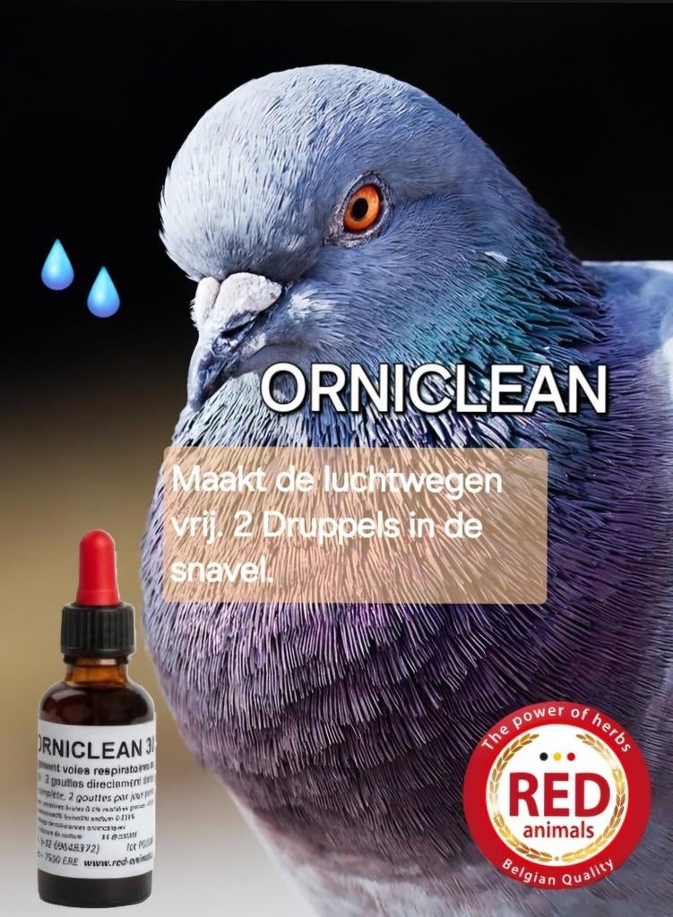 Orniclean 30 ml, efface les voies respiratoires, Red Animals, Enlèvement