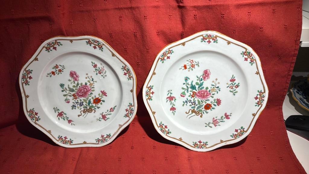 Paar Chinese Famille Rose-borden, Antiek en Kunst, Ophalen