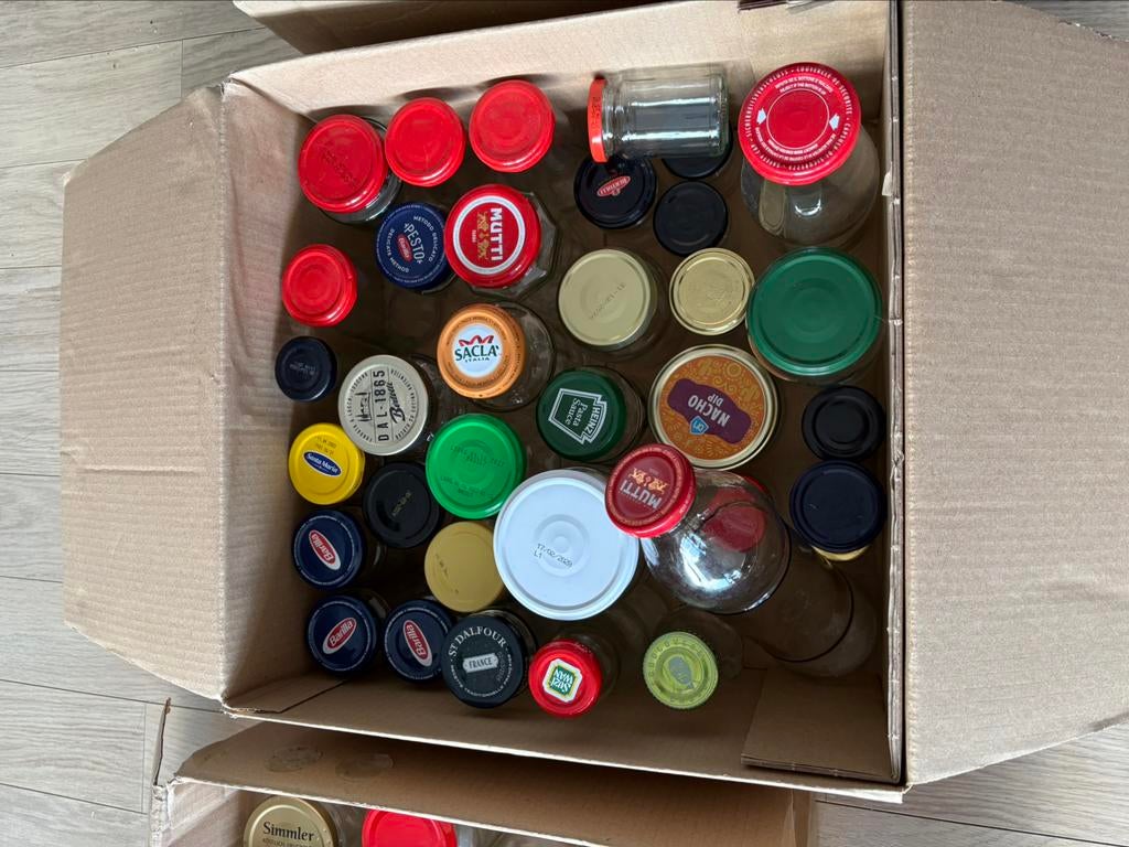 Bocaux en verre de différentes tailles, Enlèvement ou Envoi, Comme neuf