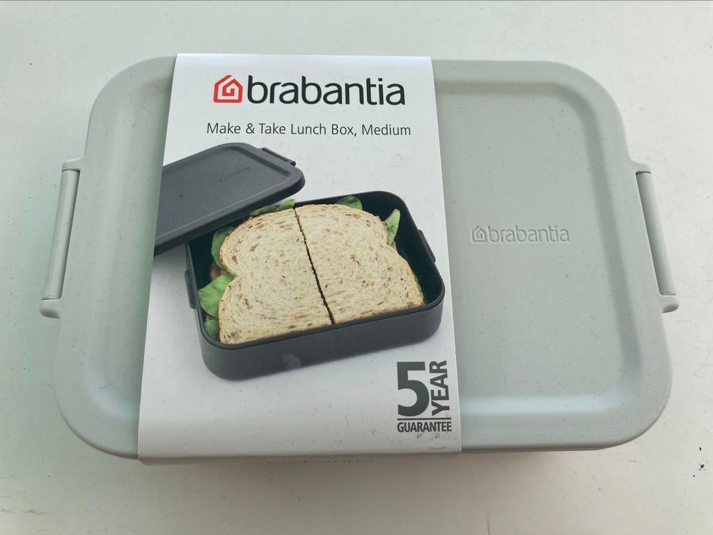 Boîte à tartines grise Brabantia. Medium. Neuve !, Maison & Meubles, Cuisine| Tupperware, Neuf, Boîte