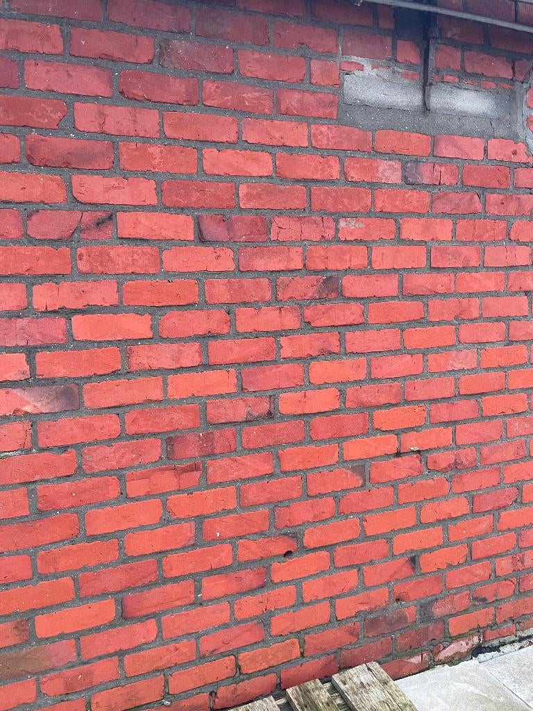 Rode rustieke gevelstenen, recup facadestenen, Enlèvement, Utilisé, Briques