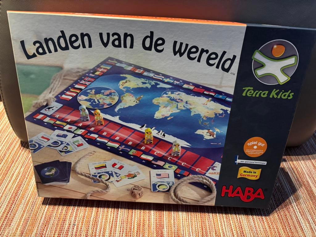 Landen van de wereld van Haba, Hobby en Vrije tijd, Gezelschapsspellen | Bordspellen, Zo goed als nieuw, Ophalen