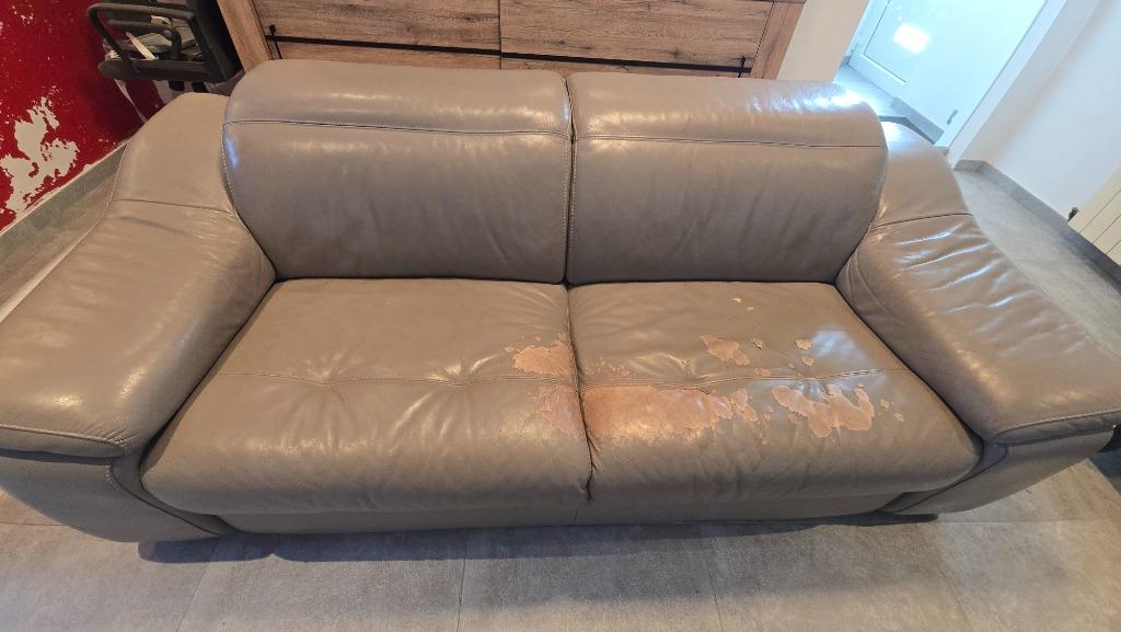 Fauteuil en cuir, Maison & Meubles, Fauteuils, 150 cm ou plus, Enlèvement, Utilisé, Cuir