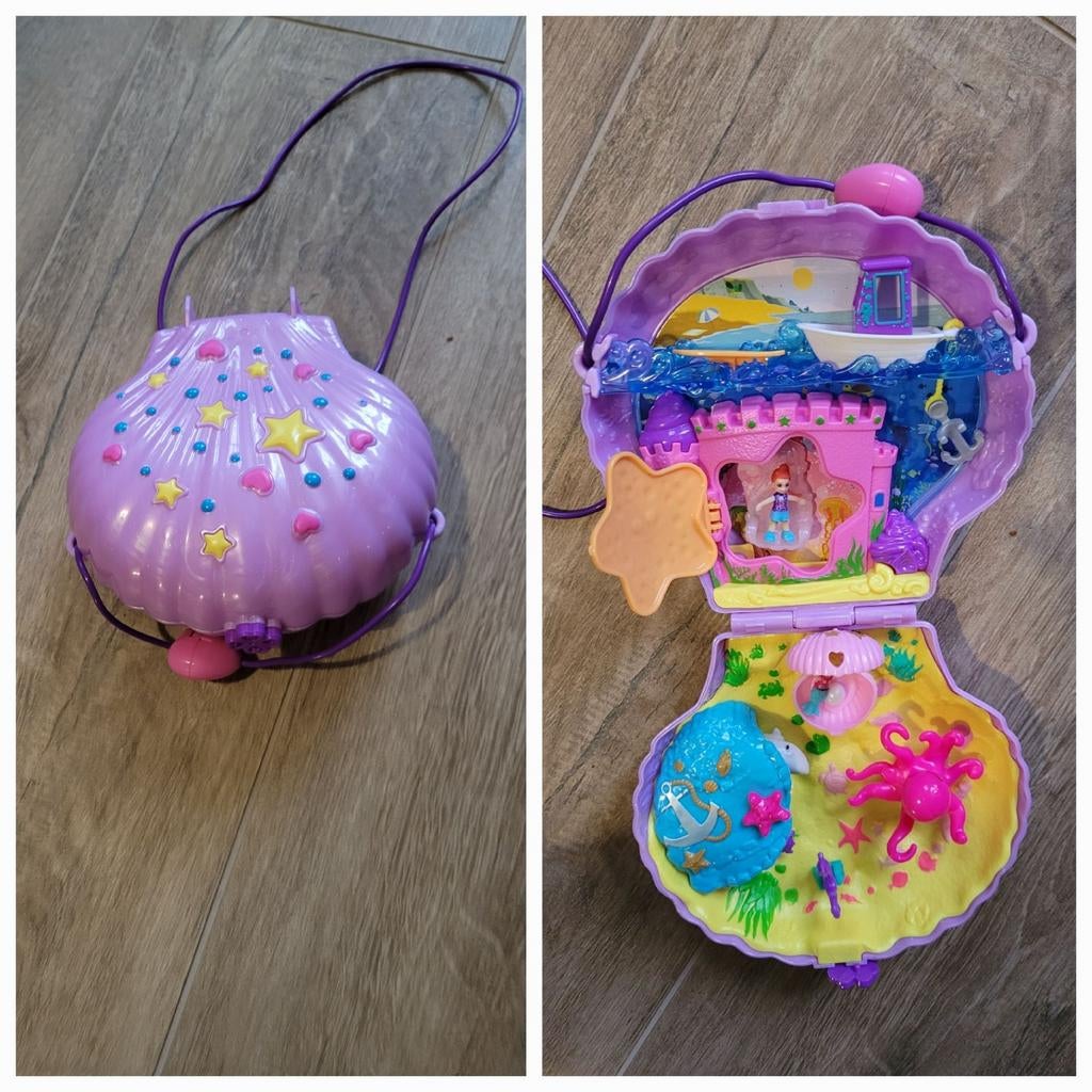Polly pocket de betoverende schelp handtas, Verzamelen, Speelgoed, Ophalen