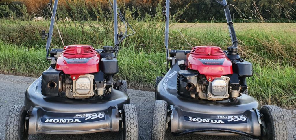 profesionele grasmaaier honda hrh536 met cardan nieuw 2549 !, Ophalen, Zo goed als nieuw, Opvangbak