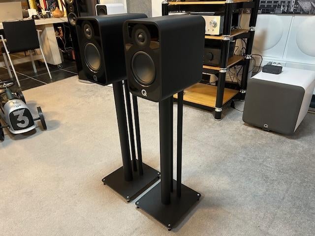 Q-Acoustics 5020 Zwart optie stands BOOKSHELFMAAND, Audio, Tv en Foto, Luidsprekerboxen, Overige merken, Nieuw, Ophalen of Verzenden