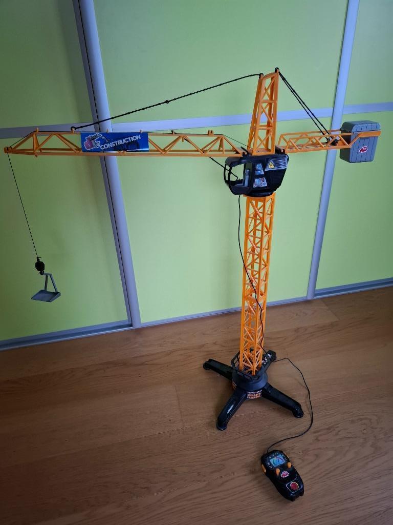 Speelgoed bouwkraan met afstandbediening, Ophalen, Gebruikt, Afstandsbediening