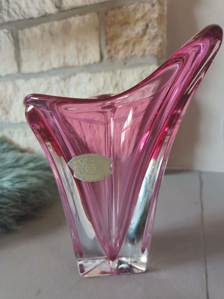 Val Saint Lambert vaas, kristal, Enlèvement ou Envoi