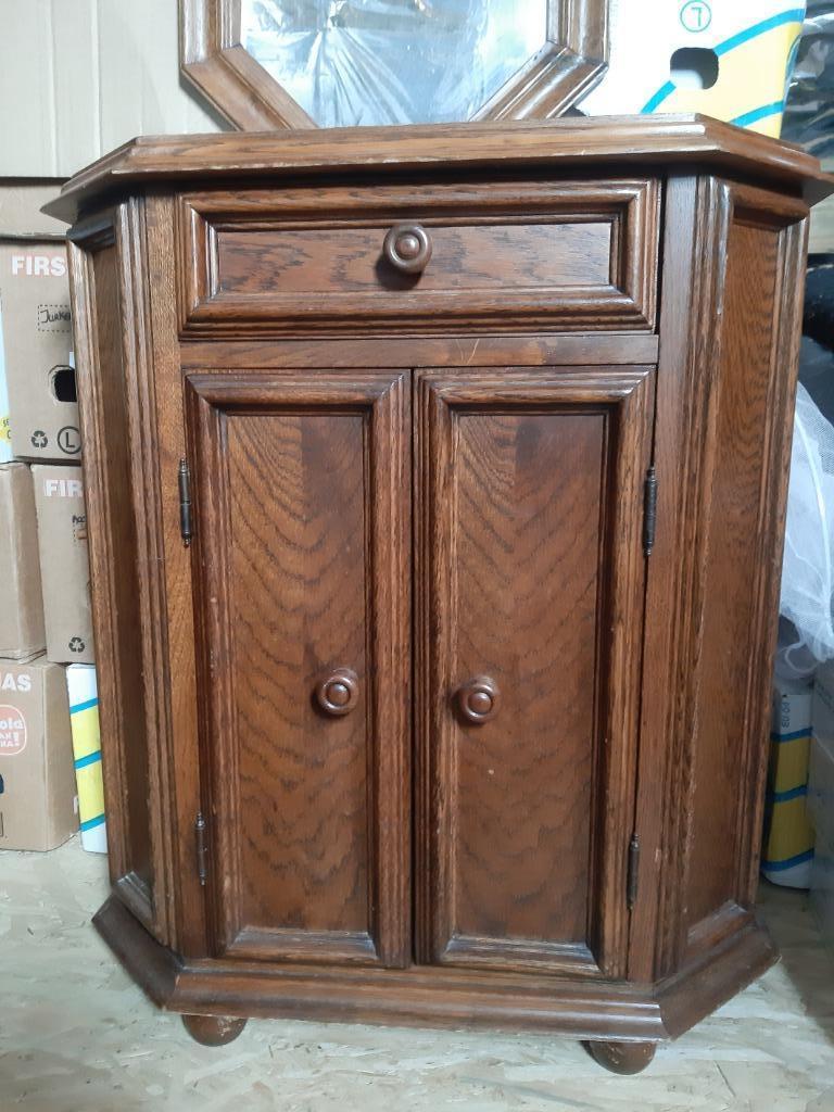 Kastje met spiegel, Antiek en Kunst, Ophalen, Overige vormen, 50 tot 100 cm, Minder dan 100 cm