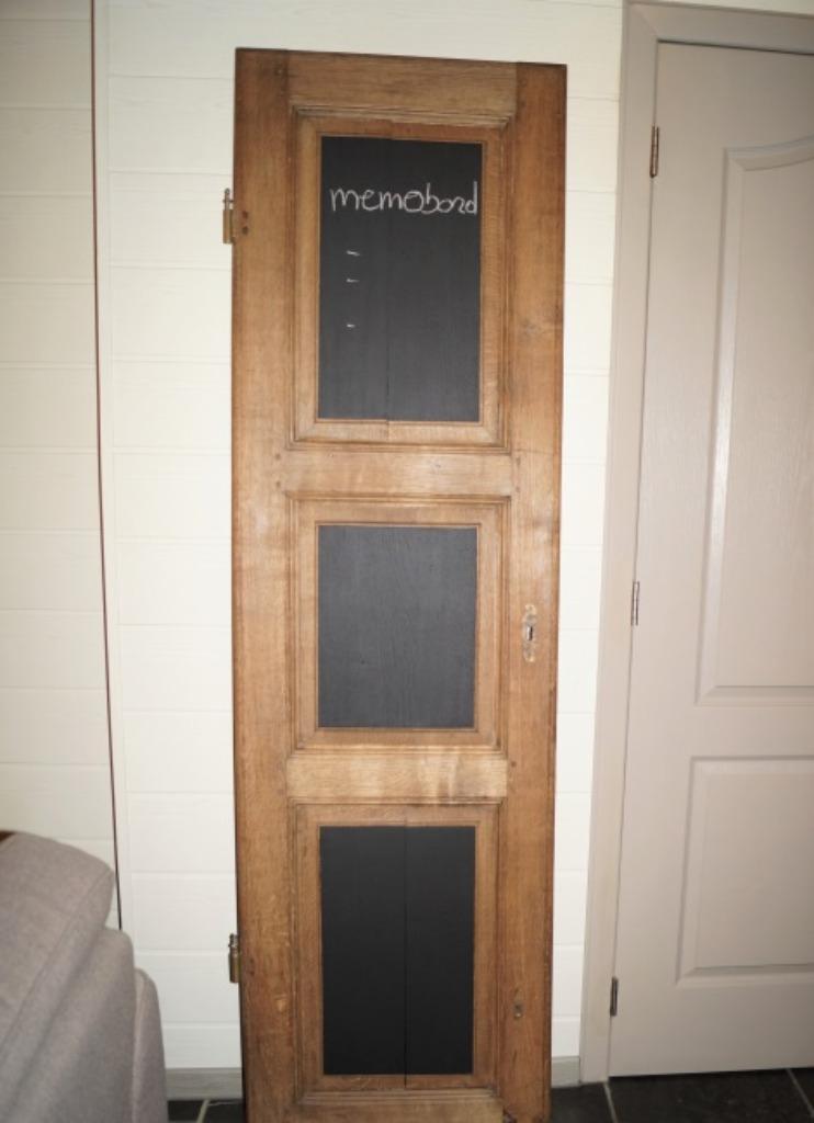 tableau ancien fabriqué à partir d'une porte de ferme 197x57, Enlèvement