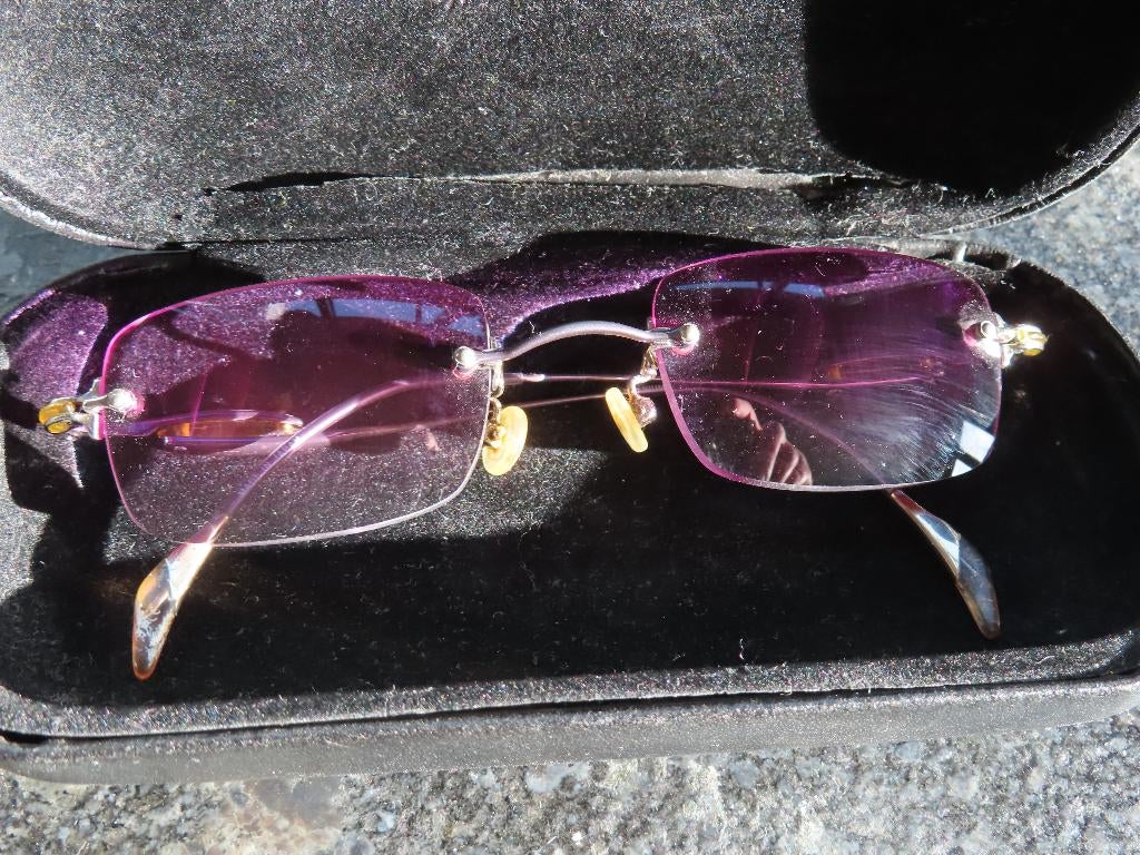 Retro zonnebrilletje op sterkte, Ophalen of Verzenden, Gebruikt, Zonnebril op sterkte