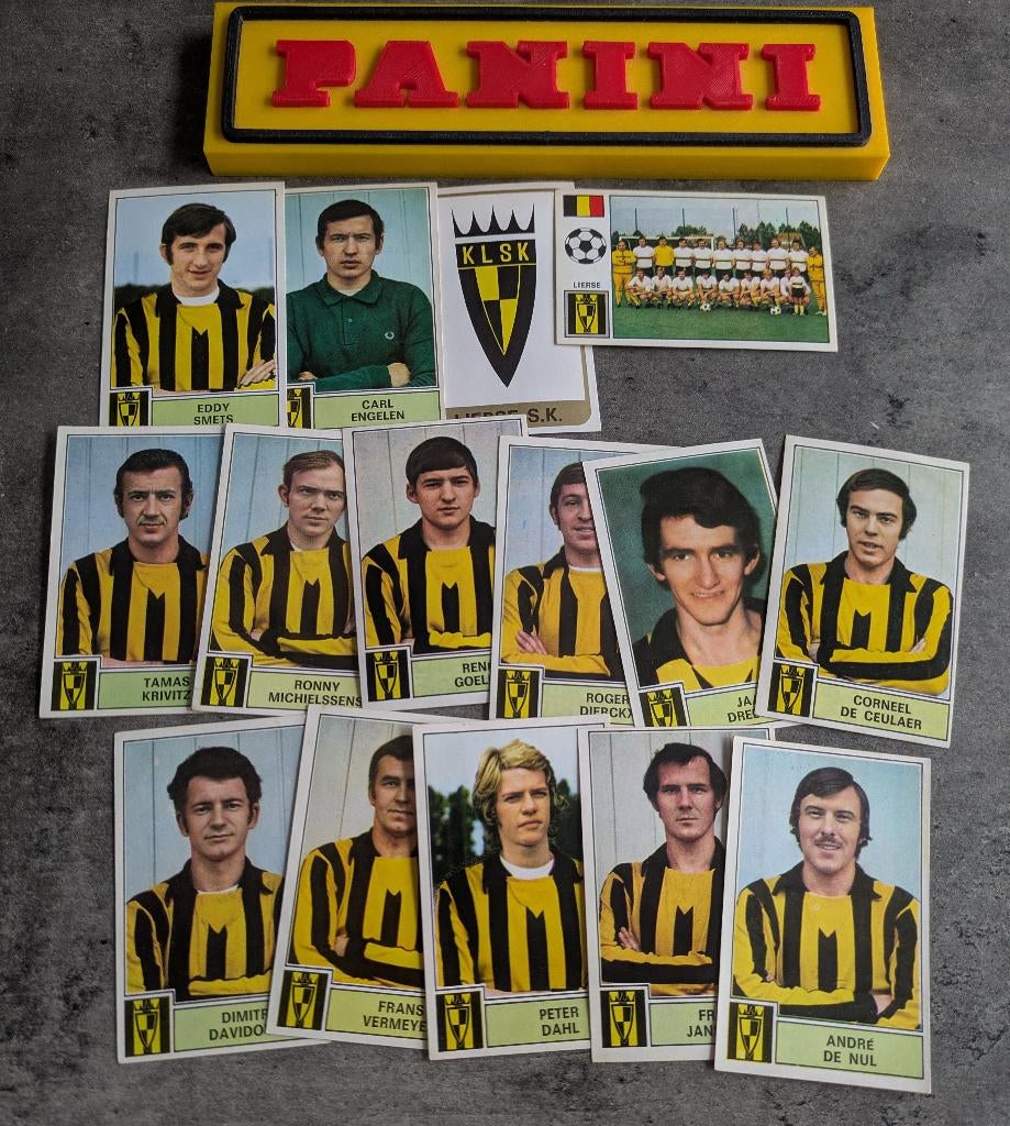 PANINI FOOTBALL 1972/73 SK LIERSE 15X STICKERS 1972, Verzenden, Zo goed als nieuw
