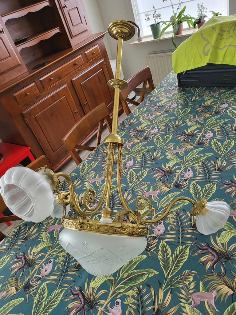 Antieke luchter / luster, Antiek en Kunst, Ophalen